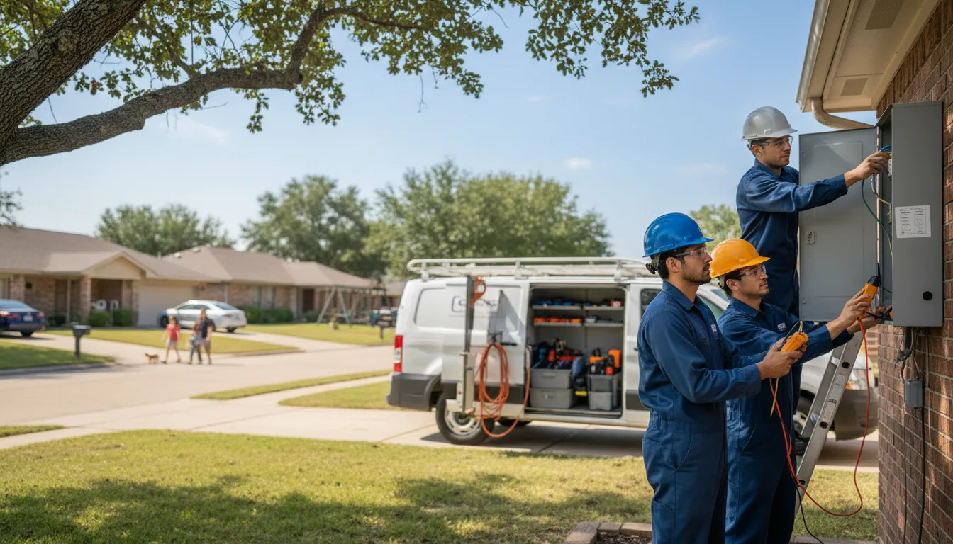 Certified electrician providing emergency electrical services in Daisetta, TX
